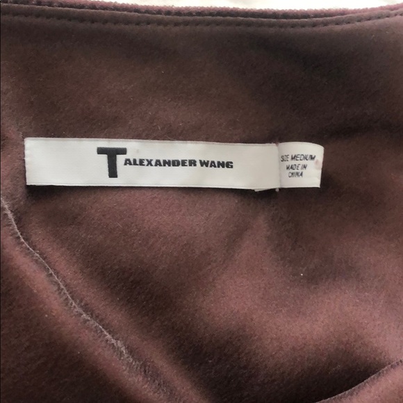 T Alexander Wang wine cami size medium velvet - Picture 3 of 5